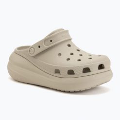Klapki Crocs Classic Crush Clog. Szare klapki Crocs, bez wzorów, bez obcasa. Za 305.85 zł.