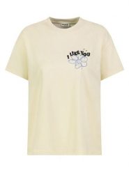 Sublevel Koszulka w kolorze beżowym rozmiar: S. Brązowe bluzki Sublevel, s, bez wzorów, z bawełny, bez kołnierzyka, bez ramiączek. Za 43.99 zł.