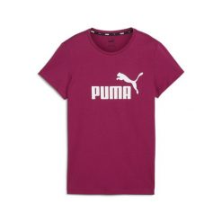 Damska koszulka z logo Essentials PUMA Magenta Gleam Pink. Czerwone bluzki Puma, s, bez wzorów, klasyczne, bez kołnierzyka, bez ramiączek. Za 146.91 zł.