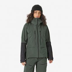 Kurtka skiturowa damska Wedze Wilder. Brązowe kurtki narciarskie SIMOND, l, bez wzorów, z materiału, bez kaptura, narciarskie. Za 849.99 zł.