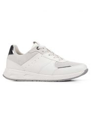 Geox Sneakersy "Dbulmya" w kolorze szaro-białym rozmiar: 37. Białe trampki Geox, bez wzorów, bez zapięcia. Za 228.45 zł.