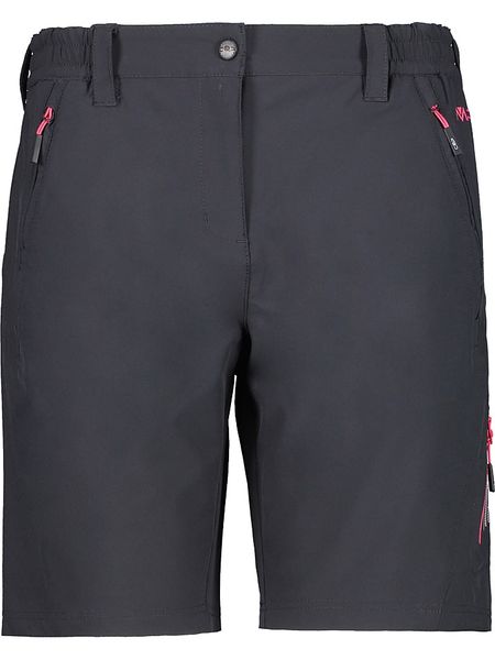 Cmp Bermudy trekkingowe w kolorze antracytowym rozmiar: 36. Czarne spodnie dresowe CMP, bez wzorów, z materiału. Za 114.44 zł.