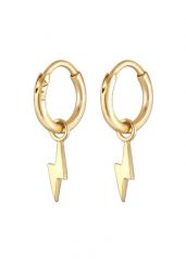 Elli Damskie kolczyki kreole Piorun Basic srebro 925 Sterling Silver Kolczyki 1 ct. Szare kolczyki Elli, srebrne. Za 228.99 zł.