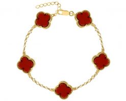 Bransoletka srebrna z burszynem. Szare bransoletki Apart, pozłacane. Za 499.00 zł.