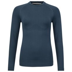 Koszulka z długim rękawem damska FLEX Seamless LS. Niebieskie bluzki Head, l, bez wzorów, z dzianiny, sportowe, bez kołnierzyka, bez ramiączek. Za 271.00 zł.