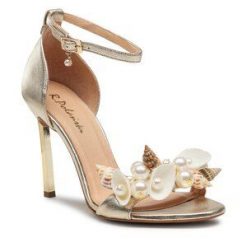 Sandały R.Polański. Żółte sandały R.Polański, bez wzorów, bez obcasa, na szpilce, bez zapięcia. Za 289.99 zł.