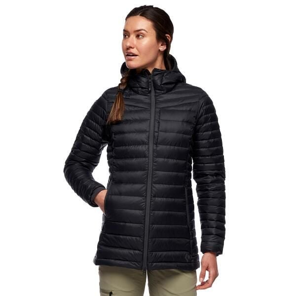 Kurtka puchowa damska Black Diamond Access Down Parka. Czarne parki Black Diamond, s, z puchu, sportowe, bez kaptura. Za 569.99 zł.