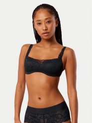 Triumph Biustonosz z fiszbiną Illusion 10219845 Czarny. Czarne biustonosze Triumph, bez wzorów, z syntetyku. Za 157.50 zł.