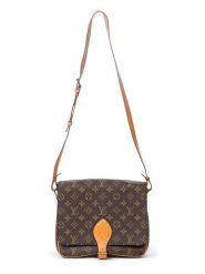 Louis Vuitton Torebka "Cartouchiere GM" w kolorze brązowym - 25 x 21 x 7 cm rozmiar: onesize. Brązowe torby na ramię Louis Vuitton, bez wzorów, z materiału, na ramię, bez dodatków. Za 3,145.99 zł.