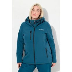 Damskie Kurtka softshell HYPRAR hydrofobowa stretch odblask. Niebieskie kurtki sportowe Ulla Popken, plus size, bez wzorów, z elastanu, bez kaptura, trekkingowe. W wyprzedaży za 383.99 zł.