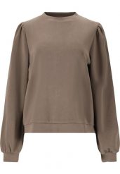 Bluza z rękawami balonowymi damska Athlecia Jillnana V2. Brązowe bluzy Athlecia, bez wzorów, z materiału, bez kaptura. Za 151.50 zł.