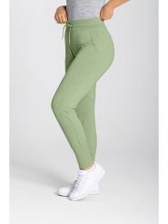 Super.natural Spodnie dresowe "Essential" w kolorze jasnozielonym rozmiar: S. Zielone spodnie dresowe super.natural, s, bez wzorów, z dresówki. Za 217.99 zł.