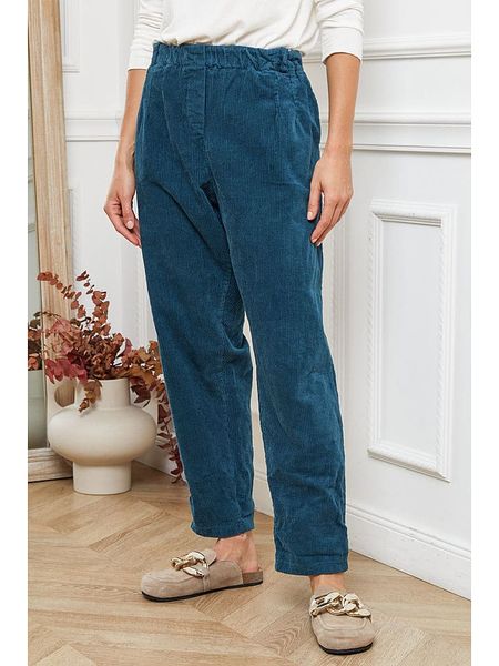 Joséfine Spodnie "Altazar" w kolorze turkusowym rozmiar: M. Niebieskie spodnie materiałowe Joséfine, na co dzień, m, bez wzorów, z materiału. Za 183.59 zł.