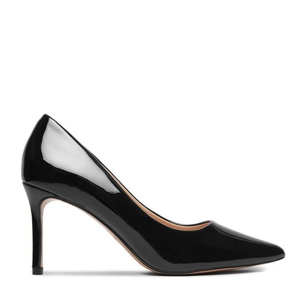 Szpilki JENNY. Czarne szpilki Jenny, bez wzorów, bez obcasa, na szpilce, bez zapięcia. Za 129.99 zł.