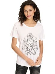 Heine Koszulka w kolorze białym rozmiar: 50. Białe bluzki Heine, bez wzorów, z bawełny, bez kołnierzyka, bez ramiączek. Za 78.99 zł.