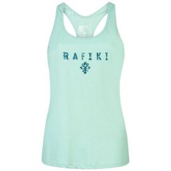 Damski tank top Rafiki Babsi. Niebieskie topy RAFIKI, bez wzorów, bez kołnierzyka, bez ramiączek. Za 214.50 zł.