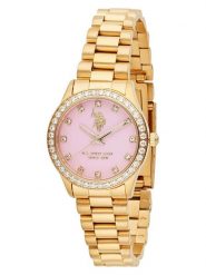 U.S. Polo Assn. Zegarek kwarcowy w kolorze złoto-jasnoróżowym rozmiar: onesize. Czerwone, analogowe zegarki U.S. Polo Assn., ze stali. Za 434.99 zł.