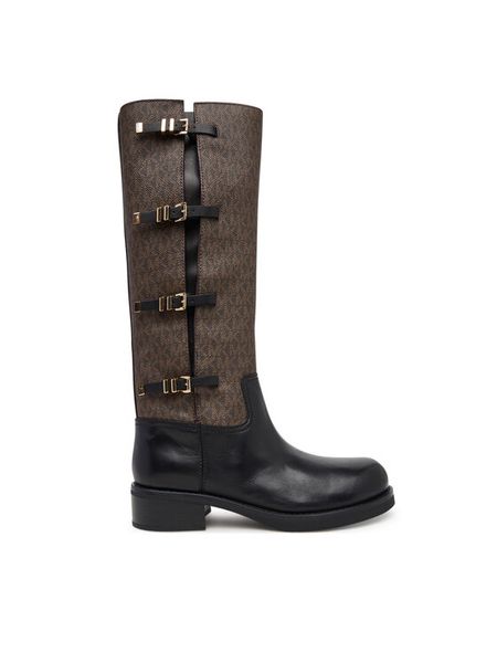 MICHAEL Michael Kors Kozaki Darrington 40F5DTFB7L Czarny. Czarne kozaki MICHAEL Michael Kors, ze skóry, bez obcasa, na płaskiej podeszwie, bez zapięcia. Za 1,579.00 zł.