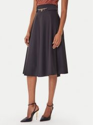 Rinascimento Spódnica trapezowa CFC0126216003 Czarny Regular Fit. Czarne spódnice Rinascimento, xs, bez wzorów, z syntetyku, trapezowe. Za 469.99 zł.