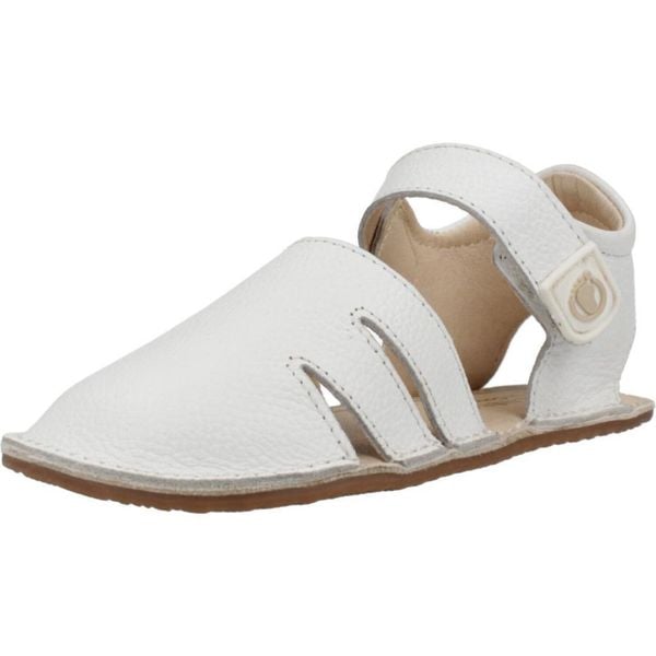 Sandały TECNOBABY TESH510003 Biały. Białe sandały CONGUITOS, bez wzorów, ze skóry, bez obcasa, bez zapięcia. Za 149.99 zł.
