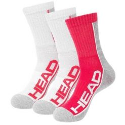 Krótkie skarpetki Head Performance Crew 3 pary, różowe, 35-38. Białe skarpety Head, bez wzorów. Za 121.99 zł.