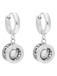 Guess Kolczyki JUBE01 463JW Srebrny. Szare kolczyki Guess, srebrne. Za 149.99 zł.