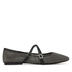 Baleriny Steve Madden. Czarne baleriny Steve Madden, bez wzorów, bez obcasa. Za 559.99 zł.