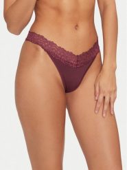 Calvin Klein Underwear Stringi 000QF7838E Bordowy. Czerwone stringi Calvin Klein Underwear, bez wzorów, z syntetyku. Za 69.99 zł.