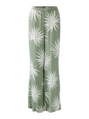 Oui Spodnie w kolorze zielono-białym rozmiar: 38. Zielone spodnie materiałowe Oui, na imprezę, s, bez wzorów, z materiału, z podwyższonym stanem. Za 347.99 zł.