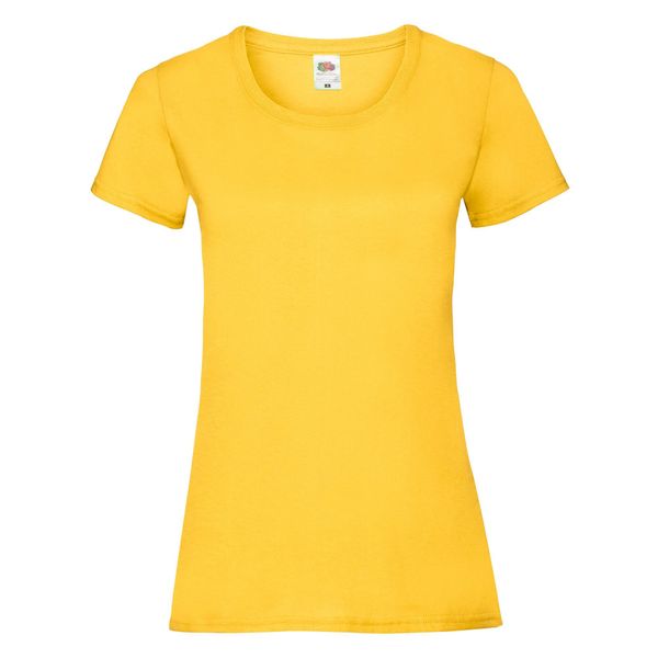 Koszulka Damska Valueweight. Brązowe bluzki FRUIT OF THE LOOM, l, bez wzorów, sportowe, bez kołnierzyka, bez ramiączek. Za 29.99 zł.