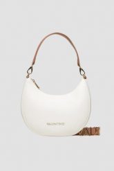 VALENTINO Biała torebka księżyc Alexia Hobo Bag. Białe torebki klasyczne Valentino by Mario Valentino, bez wzorów, bez dodatków. W wyprzedaży za 344.99 zł.