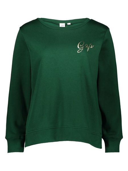 GAP Bluza w kolorze zielonym rozmiar: L. Zielone bluzy GAP, l, bez wzorów, bez kaptura. Za 82.44 zł.