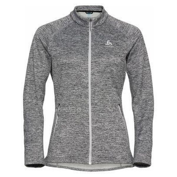Bluza rozpinana bez kaptura damska ODLO Tencia Mid Layer Full Zip. Szare bluzy Odlo, bez wzorów, bez kaptura. W wyprzedaży za 382.99 zł.