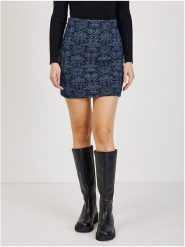Orsay Spódnica w kolorze czarno-niebieskim rozmiar: L. Czarne spódnice Orsay, l, bez wzorów, retro, mini. Za 56.79 zł.