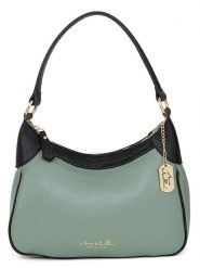 Anna Morellini Skórzana torebka "Sabbatina" w kolorze miętowym - 30 x 20 x 12 cm rozmiar: onesize. Zielone torby na ramię Anna Morellini, bez wzorów, z materiału, na ramię, bez dodatków. Za 295.99 zł.
