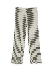 Vero Moda Spodnie w kolorze beżowo-czarnym rozmiar: XS. Brązowe spodnie materiałowe Vero Moda, na co dzień, xs, bez wzorów, z materiału, z podwyższonym stanem. Za 79.77 zł.