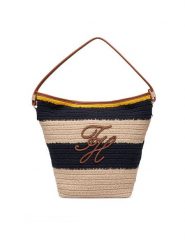 Tommy Hilfiger Torebka Th Nautical Bucket Crochet Str AW0AW18814 Kolorowy. Torebki klasyczne TOMMY HILFIGER, bez wzorów, z materiału, bez dodatków. Za 749.99 zł.