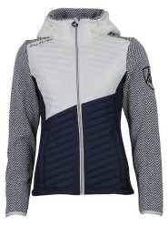 Peak Mountain Kurtka przejściowa w kolorze biało-granatowym rozmiar: L. Białe kurtki Peak Mountain, l, bez wzorów, bez kaptura. Za 260.99 zł.