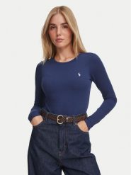 Polo Ralph Lauren Body 4P0490 Granatowy Slim Fit. Niebieskie body Polo Ralph Lauren, m, bez wzorów, z bawełny. Za 494.99 zł.
