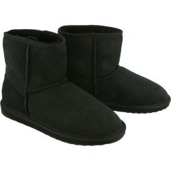 EMU AUSTRALIA W10003 Stinger Mini black, botki damskie. Czarne botki EMU Australia, bez wzorów, ze skóry, bez obcasa, bez zapięcia. W wyprzedaży za 511.90 zł.
