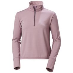 Bluza damska Helly Hansen Versalite Cinched Fleece. Fioletowe bluzy Helly Hansen, bez wzorów, bez kaptura. Za 319.50 zł.