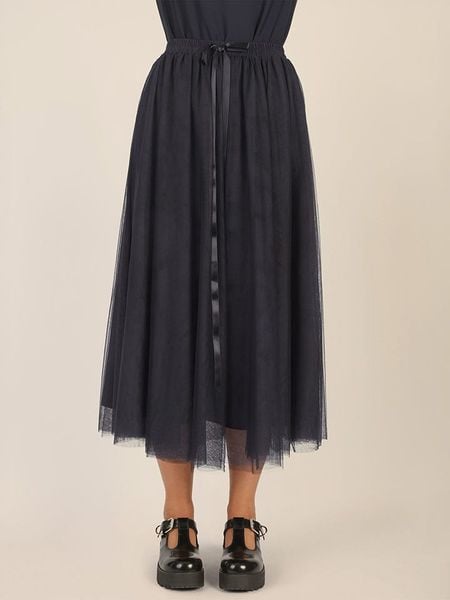 APART Spódnica w kolorze granatowym rozmiar: 40. Niebieskie spódnice Apart, bez wzorów, z tiulu, maxi. Za 252.99 zł.