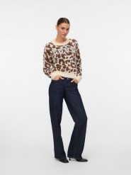 Vero Moda Sweter w kolorze beżowym rozmiar: XL. Brązowe swetry Vero Moda, xl, bez wzorów, bez ramiączek. Za 118.01 zł.
