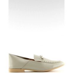 Mokasyny lordsy szare 1390 Grey. Szare lordsy ButyModne, bez wzorów, ze skóry, eleganckie, bez obcasa, bez zapięcia. W wyprzedaży za 89.00 zł.