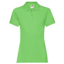 Damska Koszulka Polo Premium. Szare koszulki polo FRUIT OF THE LOOM, m, bez wzorów, bez kołnierzyka, bez ramiączek. Za 80.99 zł.
