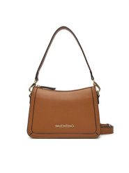 Valentino Torebka Ivy VBS8NR13 Brązowy. Brązowe listonoszki Valentino, bez wzorów, ze skóry, bez dodatków. Za 299.99 zł.