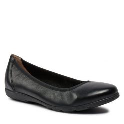 Baleriny Caprice. Czarne baleriny Caprice, bez wzorów, bez obcasa. Za 179.99 zł.