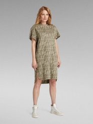 G-Star Sukienka w kolorze khaki rozmiar: XS. Brązowe sukienki G-Star, xs, bez wzorów, z bawełny, retro, bez kołnierzyka, bez ramiączek, midi. Za 118.84 zł.