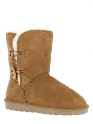 Gooce Skórzane kozaki zimowe "Hubbard" w kolorze jasnobrązowym rozmiar: 39. Brązowe kozaki Gooce, na zimę, z materiału, bez obcasa, bez zapięcia. Za 157.35 zł.