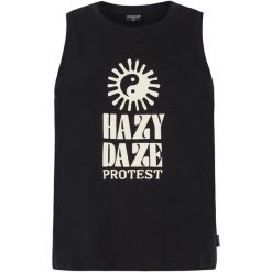 Top bez rękawów damski PROTEST PRTMalang. Czarne koszulki sportowe Protest, bez wzorów, bez ramiączek. Za 108.04 zł.